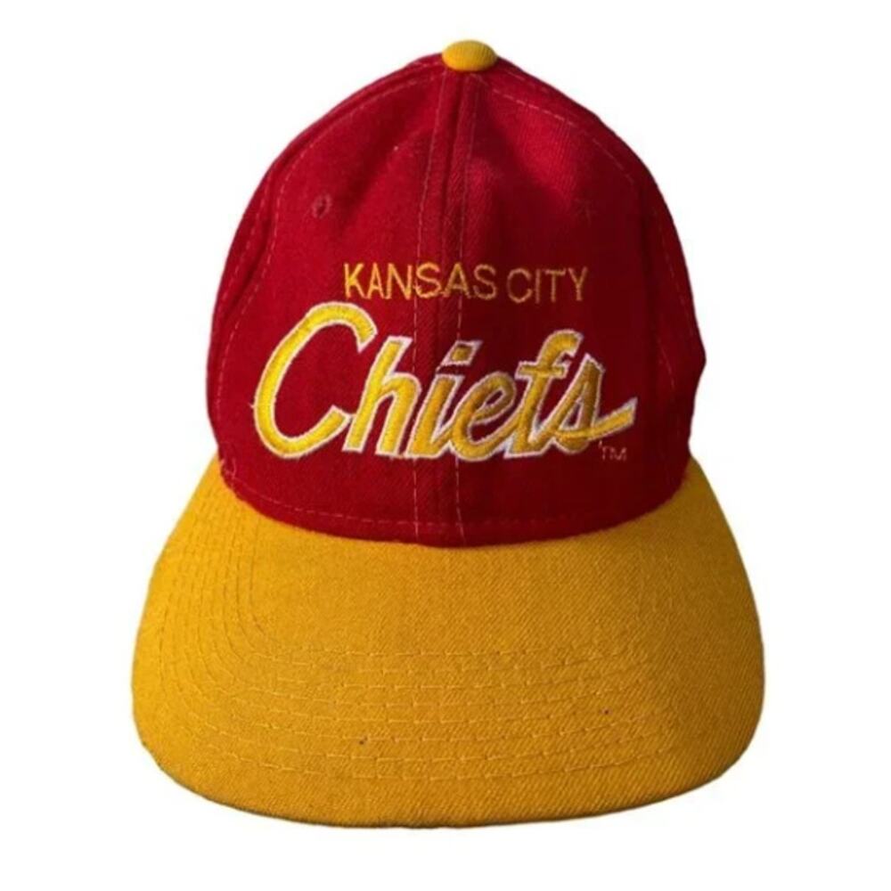 Vintage Kansas City Chiefs Script Wool Hat Sports‎ Specialties USA NFL Fitted 7